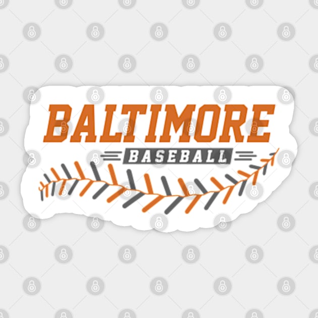 Baltimore Baseball Sticker by apparel-art72